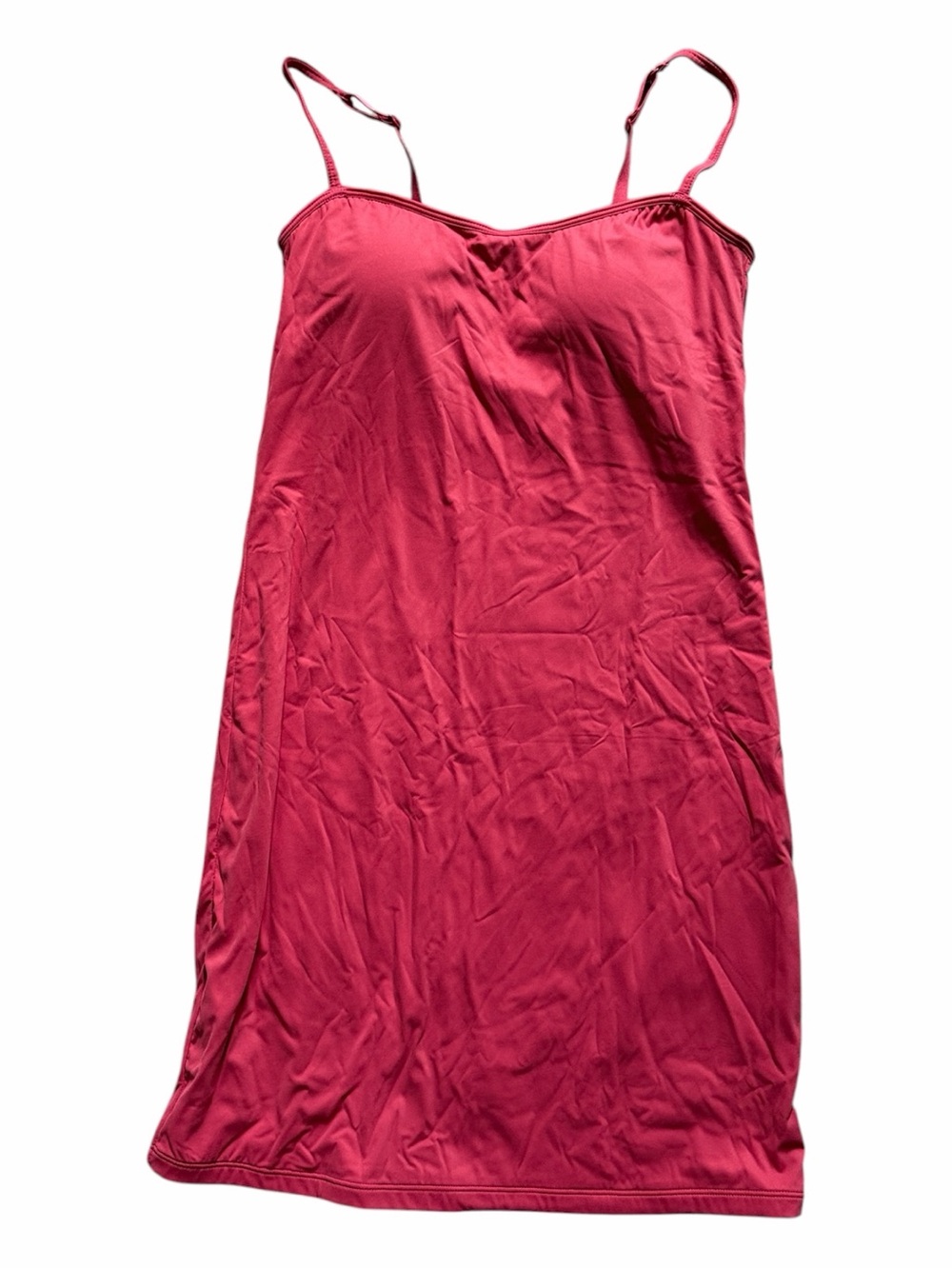Klassy Network Rose-Pink Slip Dress with Adjustable Straps